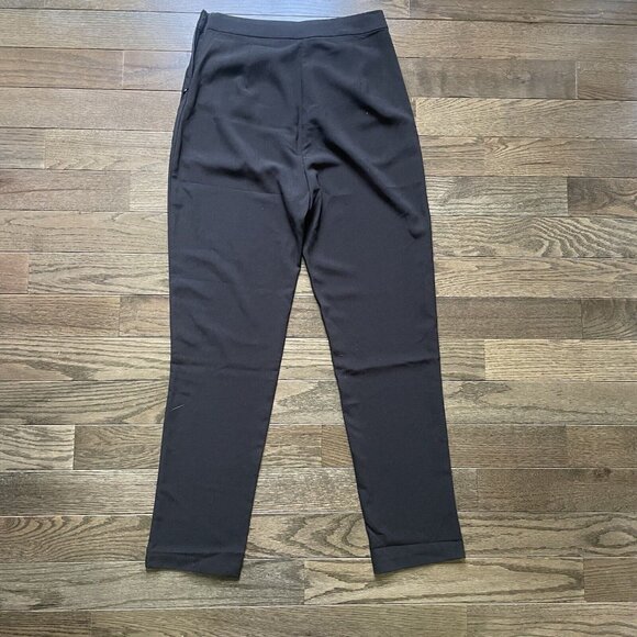 Lulus Career Pants‎ Women's Medium Black High Waist Classic Pockets Side Zipper - Picture 8 of 11